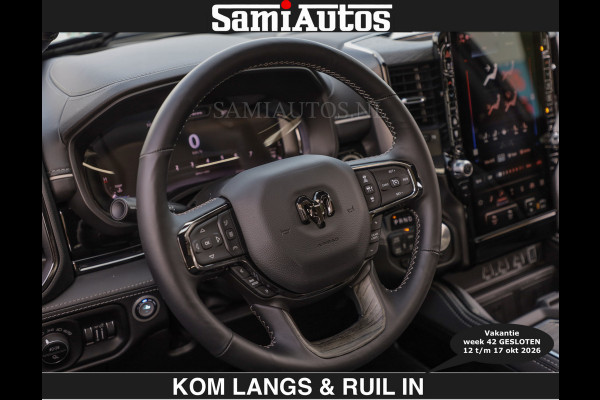 Dodge Ram Limited 540 PK | HUD | €84950,- excl | LUCHTVERING | MASSAGE | PASSAGIERSSCHERM | De Meest Luxe en Volle Pick-Up in zijn Klasse  Comfortabele Dubbele Cabine met Royale 5 Zitplaatsen | Voorraadnummer: 2370 - 5411 | De specialist in Amerikaanse pick‑ups in Nederland en Europa.