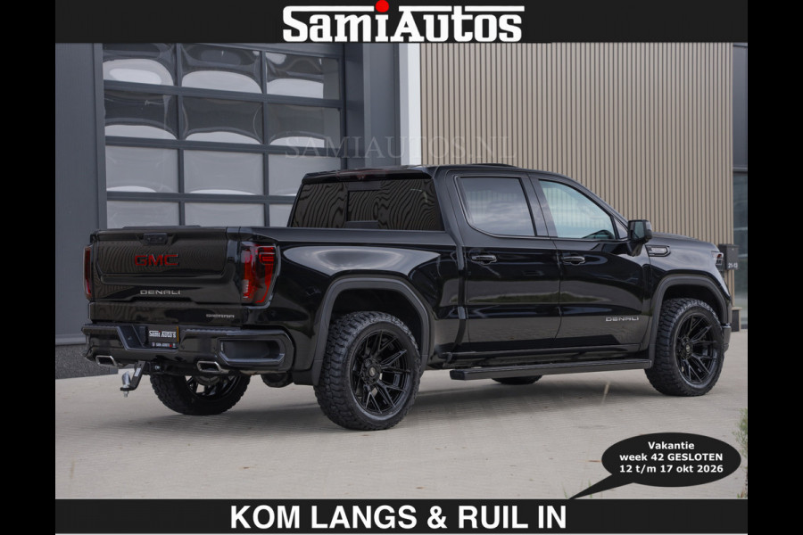 GMC Sierra BLACK OPS | DENALI 6.2 V8 426PK Full Option | €84950,- excl | De Meest Luxe Pick-Up in zijn Klasse | Comfortabele Dubbele Cabine met Royale 5 Zitplaatsen | BPM vrij | Nu Leverbaar uit Voorraad | Voorraad Nr 1924 | De specialist in Amerikaanse pick‑ups in Nederland en Europa.