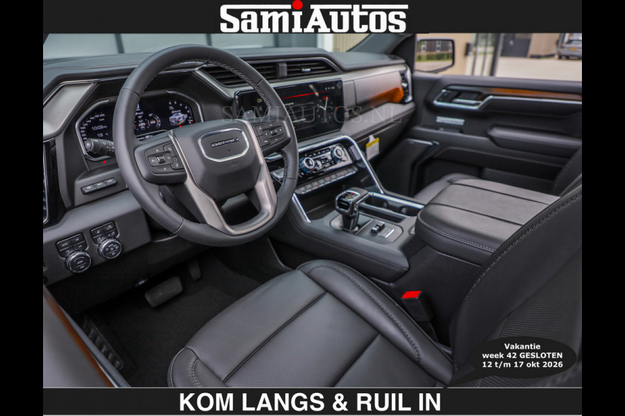 GMC Sierra BLACK OPS | DENALI 6.2 V8 426PK Full Option | €84950,- excl | De Meest Luxe Pick-Up in zijn Klasse | Comfortabele Dubbele Cabine met Royale 5 Zitplaatsen | BPM vrij | Nu Leverbaar uit Voorraad | Voorraad Nr 1924 | De specialist in Amerikaanse pick‑ups in Nederland en Europa.