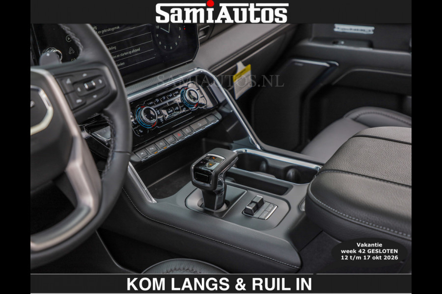 GMC Sierra BLACK OPS | DENALI 6.2 V8 426PK Full Option | €84950,- excl | De Meest Luxe Pick-Up in zijn Klasse | Comfortabele Dubbele Cabine met Royale 5 Zitplaatsen | BPM vrij | Nu Leverbaar uit Voorraad | Voorraad Nr 1924 | De specialist in Amerikaanse pick‑ups in Nederland en Europa.