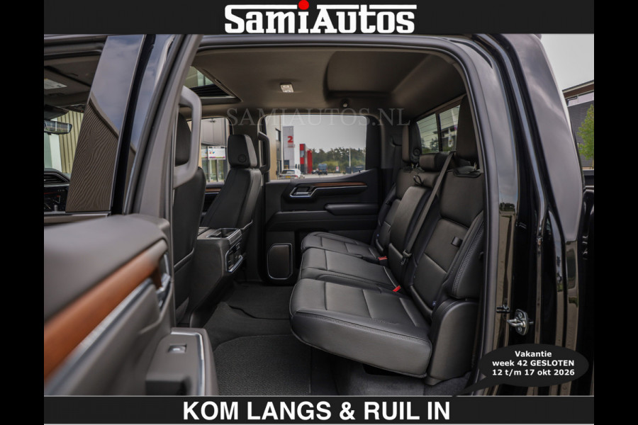 GMC Sierra BLACK OPS | DENALI 6.2 V8 426PK Full Option | €84950,- excl | De Meest Luxe Pick-Up in zijn Klasse | Comfortabele Dubbele Cabine met Royale 5 Zitplaatsen | BPM vrij | Nu Leverbaar uit Voorraad | Voorraad Nr 1924 | De specialist in Amerikaanse pick‑ups in Nederland en Europa.