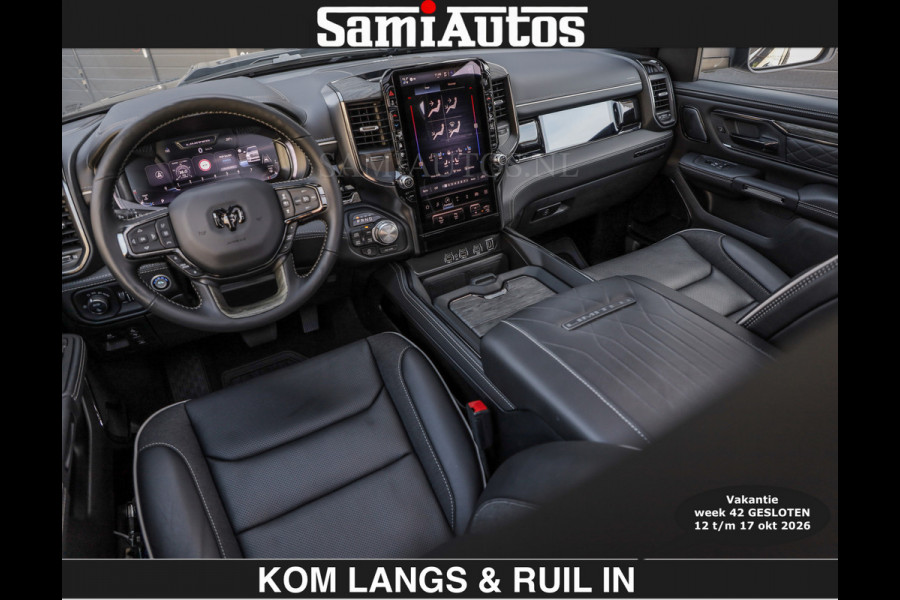Dodge Ram Limited 540 PK | HUD | €84950,- excl | LUCHTVERING | MASSAGE | PASSAGIERSSCHERM | De Meest Luxe en Volle Pick-Up in zijn Klasse  Comfortabele Dubbele Cabine met Royale 5 Zitplaatsen | BPM vrij | Nu Leverbaar uit Voorraad | Voorraad Nr 2335 - 5153 | De specialist in Amerikaanse pick‑ups in Nederland en Europa.