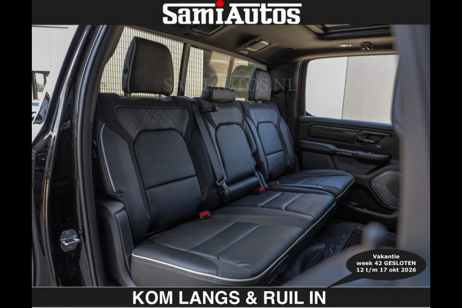 Dodge Ram Limited 540 PK | HUD | €84950,- excl | LUCHTVERING | MASSAGE | PASSAGIERSSCHERM | De Meest Luxe en Volle Pick-Up in zijn Klasse  Comfortabele Dubbele Cabine met Royale 5 Zitplaatsen | BPM vrij | Nu Leverbaar uit Voorraad | Voorraad Nr 2335 - 5153 | De specialist in Amerikaanse pick‑ups in Nederland en Europa.