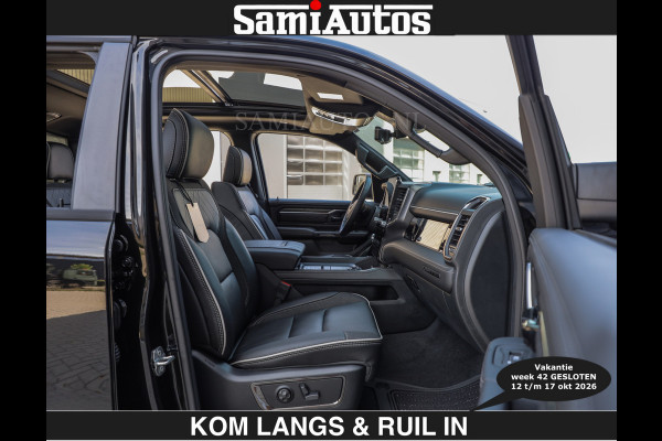 Dodge Ram Limited 540 PK | HUD | €84950,- excl | LUCHTVERING | MASSAGE | PASSAGIERSSCHERM | De Meest Luxe en Volle Pick-Up in zijn Klasse  Comfortabele Dubbele Cabine met Royale 5 Zitplaatsen | BPM vrij | Nu Leverbaar uit Voorraad | Voorraad Nr 2335 - 5153 | De specialist in Amerikaanse pick‑ups in Nederland en Europa.