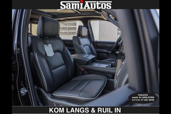 Dodge Ram Limited 540 PK | HUD | €84950,- excl | LUCHTVERING | MASSAGE | PASSAGIERSSCHERM | De Meest Luxe en Volle Pick-Up in zijn Klasse  Comfortabele Dubbele Cabine met Royale 5 Zitplaatsen | BPM vrij | Nu Leverbaar uit Voorraad | Voorraad Nr 2335 - 5153 | De specialist in Amerikaanse pick‑ups in Nederland en Europa.