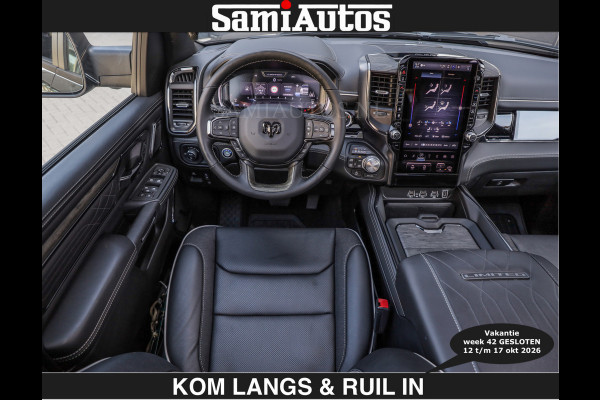 Dodge Ram Limited 540 PK | HUD | €84950,- excl | LUCHTVERING | MASSAGE | PASSAGIERSSCHERM | De Meest Luxe en Volle Pick-Up in zijn Klasse  Comfortabele Dubbele Cabine met Royale 5 Zitplaatsen | BPM vrij | Nu Leverbaar uit Voorraad | Voorraad Nr 2335 - 5153 | De specialist in Amerikaanse pick‑ups in Nederland en Europa.