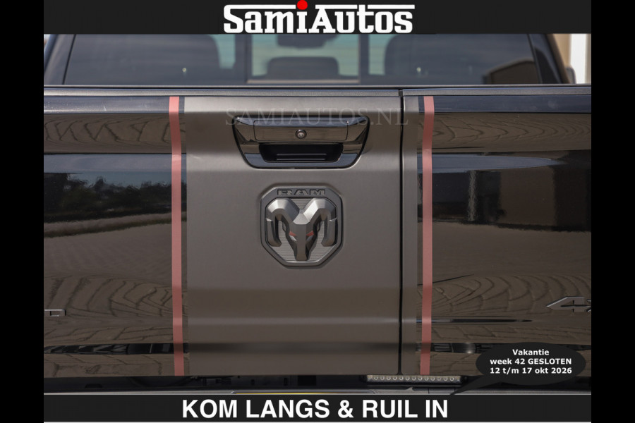 Dodge Ram Limited 540 PK | HUD | €84950,- excl | LUCHTVERING | MASSAGE | PASSAGIERSSCHERM | De Meest Luxe en Volle Pick-Up in zijn Klasse  Comfortabele Dubbele Cabine met Royale 5 Zitplaatsen | BPM vrij | Nu Leverbaar uit Voorraad | Voorraad Nr 2335 - 5153 | De specialist in Amerikaanse pick‑ups in Nederland en Europa.