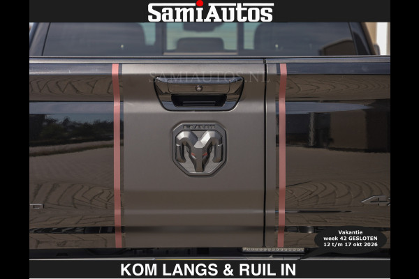 Dodge Ram Limited 540 PK | HUD | €84950,- excl | LUCHTVERING | MASSAGE | PASSAGIERSSCHERM | De Meest Luxe en Volle Pick-Up in zijn Klasse  Comfortabele Dubbele Cabine met Royale 5 Zitplaatsen | BPM vrij | Nu Leverbaar uit Voorraad | Voorraad Nr 2335 - 5153 | De specialist in Amerikaanse pick‑ups in Nederland en Europa.