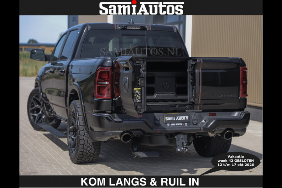 Dodge Ram Limited 540 PK | HUD | €84950,- excl | LUCHTVERING | MASSAGE | PASSAGIERSSCHERM | De Meest Luxe en Volle Pick-Up in zijn Klasse  Comfortabele Dubbele Cabine met Royale 5 Zitplaatsen | BPM vrij | Nu Leverbaar uit Voorraad | Voorraad Nr 2335 - 5153 | De specialist in Amerikaanse pick‑ups in Nederland en Europa.