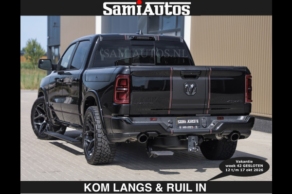 Dodge Ram Limited 540 PK | HUD | €84950,- excl | LUCHTVERING | MASSAGE | PASSAGIERSSCHERM | De Meest Luxe en Volle Pick-Up in zijn Klasse  Comfortabele Dubbele Cabine met Royale 5 Zitplaatsen | BPM vrij | Nu Leverbaar uit Voorraad | Voorraad Nr 2335 - 5153 | De specialist in Amerikaanse pick‑ups in Nederland en Europa.