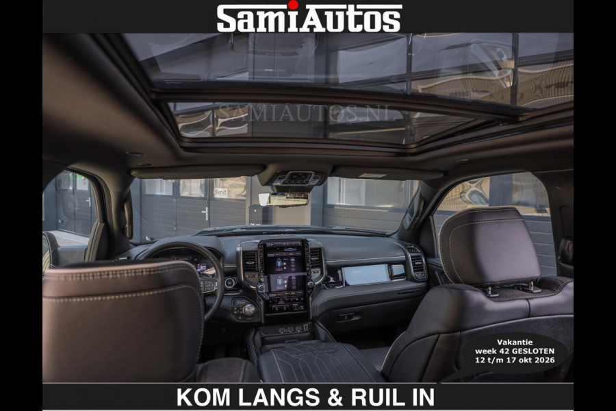 Dodge Ram Limited 540 PK | HUD | €84950,- excl | LUCHTVERING | MASSAGE | PASSAGIERSSCHERM | De Meest Luxe en Volle Pick-Up in zijn Klasse  Comfortabele Dubbele Cabine met Royale 5 Zitplaatsen | BPM vrij | Nu Leverbaar uit Voorraad | Voorraad Nr 2335 - 5153 | De specialist in Amerikaanse pick‑ups in Nederland en Europa.