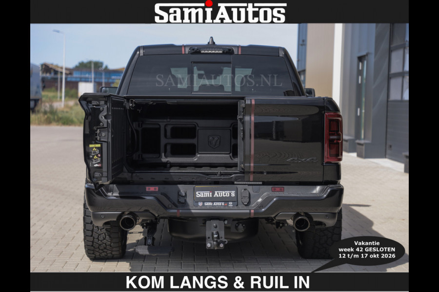 Dodge Ram Limited 540 PK | HUD | €84950,- excl | LUCHTVERING | MASSAGE | PASSAGIERSSCHERM | De Meest Luxe en Volle Pick-Up in zijn Klasse  Comfortabele Dubbele Cabine met Royale 5 Zitplaatsen | BPM vrij | Nu Leverbaar uit Voorraad | Voorraad Nr 2335 - 5153 | De specialist in Amerikaanse pick‑ups in Nederland en Europa.