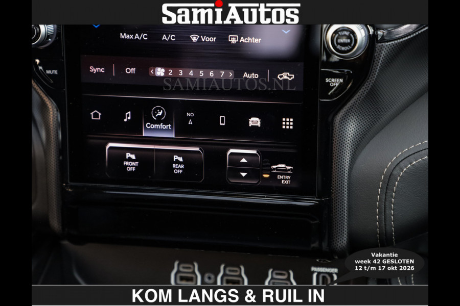 Dodge Ram Limited 540 PK | HUD | €84950,- excl | LUCHTVERING | MASSAGE | PASSAGIERSSCHERM | De Meest Luxe en Volle Pick-Up in zijn Klasse  Comfortabele Dubbele Cabine met Royale 5 Zitplaatsen | BPM vrij | Nu Leverbaar uit Voorraad | Voorraad Nr 2335 - 5153 | De specialist in Amerikaanse pick‑ups in Nederland en Europa.