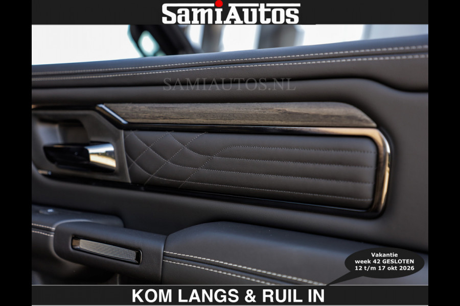 Dodge Ram Limited 540 PK | HUD | €84950,- excl | LUCHTVERING | MASSAGE | PASSAGIERSSCHERM | De Meest Luxe en Volle Pick-Up in zijn Klasse  Comfortabele Dubbele Cabine met Royale 5 Zitplaatsen | BPM vrij | Nu Leverbaar uit Voorraad | Voorraad Nr 2335 - 5153 | De specialist in Amerikaanse pick‑ups in Nederland en Europa.