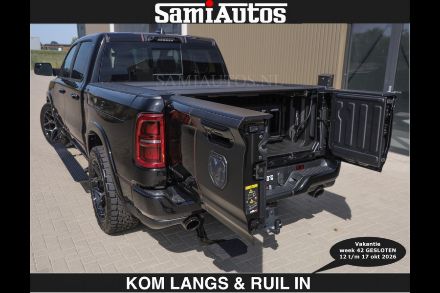 Dodge Ram Limited 540 PK | HUD | €84950,- excl | LUCHTVERING | MASSAGE | PASSAGIERSSCHERM | De Meest Luxe en Volle Pick-Up in zijn Klasse  Comfortabele Dubbele Cabine met Royale 5 Zitplaatsen | BPM vrij | Nu Leverbaar uit Voorraad | Voorraad Nr 2335 - 5153 | De specialist in Amerikaanse pick‑ups in Nederland en Europa.