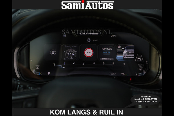 Dodge Ram Limited 540 PK | HUD | €84950,- excl | LUCHTVERING | MASSAGE | PASSAGIERSSCHERM | De Meest Luxe en Volle Pick-Up in zijn Klasse  Comfortabele Dubbele Cabine met Royale 5 Zitplaatsen | BPM vrij | Nu Leverbaar uit Voorraad | Voorraad Nr 2335 - 5153 | De specialist in Amerikaanse pick‑ups in Nederland en Europa.