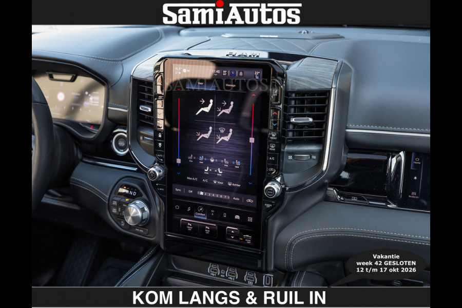 Dodge Ram Limited 540 PK | HUD | €84950,- excl | LUCHTVERING | MASSAGE | PASSAGIERSSCHERM | De Meest Luxe en Volle Pick-Up in zijn Klasse  Comfortabele Dubbele Cabine met Royale 5 Zitplaatsen | BPM vrij | Nu Leverbaar uit Voorraad | Voorraad Nr 2335 - 5153 | De specialist in Amerikaanse pick‑ups in Nederland en Europa.