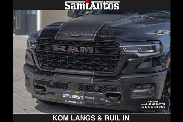 Dodge Ram Limited 540 PK | HUD | €84950,- excl | LUCHTVERING | MASSAGE | PASSAGIERSSCHERM | De Meest Luxe en Volle Pick-Up in zijn Klasse  Comfortabele Dubbele Cabine met Royale 5 Zitplaatsen | BPM vrij | Nu Leverbaar uit Voorraad | Voorraad Nr 2335 - 5153 | De specialist in Amerikaanse pick‑ups in Nederland en Europa.