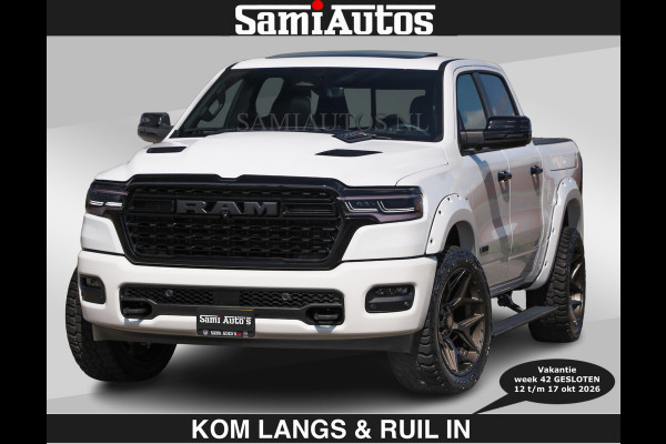 Dodge Ram Limited 540 PK €84950,- excl | De Meest Luxe en Volle Pick-Up in zijn Klasse | Massage + Full Option | Comfortabele Dubbele Cabine met Royale 5 Zitplaatsen | BPM vrij | Nu Leverbaar uit Voorraad | Voorraad Nr 2351 - 7478 | De specialist in Amerikaanse pick‑ups in Nederland en Europa.