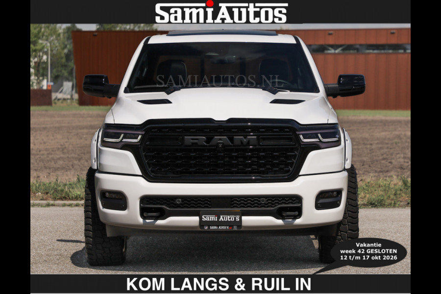 Dodge Ram Limited 540 PK €84950,- excl | De Meest Luxe en Volle Pick-Up in zijn Klasse | Massage + Full Option | Comfortabele Dubbele Cabine met Royale 5 Zitplaatsen | BPM vrij | Nu Leverbaar uit Voorraad | Voorraad Nr 2351 - 7478 | De specialist in Amerikaanse pick‑ups in Nederland en Europa.