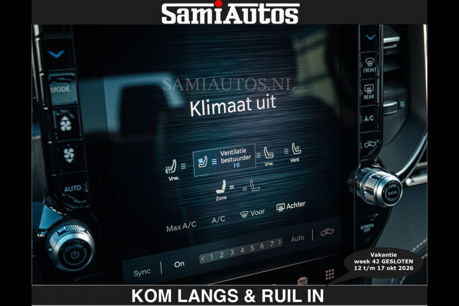 Dodge Ram Limited 540 PK €84950,- excl | De Meest Luxe en Volle Pick-Up in zijn Klasse | Massage + Full Option | Comfortabele Dubbele Cabine met Royale 5 Zitplaatsen | BPM vrij | Nu Leverbaar uit Voorraad | Voorraad Nr 2351 - 7478 | De specialist in Amerikaanse pick‑ups in Nederland en Europa.