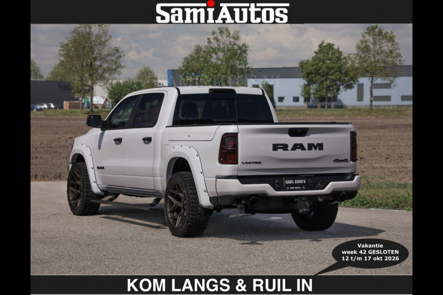 Dodge Ram Limited 540 PK €84950,- excl | De Meest Luxe en Volle Pick-Up in zijn Klasse | Massage + Full Option | Comfortabele Dubbele Cabine met Royale 5 Zitplaatsen | BPM vrij | Nu Leverbaar uit Voorraad | Voorraad Nr 2351 - 7478 | De specialist in Amerikaanse pick‑ups in Nederland en Europa.