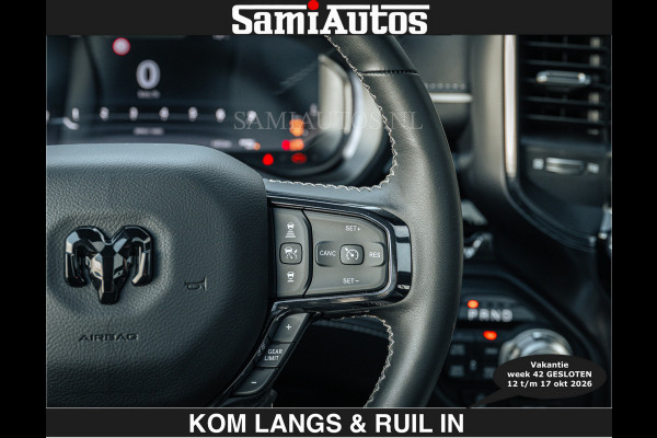 Dodge Ram Limited 540 PK €84950,- excl | De Meest Luxe en Volle Pick-Up in zijn Klasse | Massage + Full Option | Comfortabele Dubbele Cabine met Royale 5 Zitplaatsen | BPM vrij | Nu Leverbaar uit Voorraad | Voorraad Nr 2351 - 7478 | De specialist in Amerikaanse pick‑ups in Nederland en Europa.
