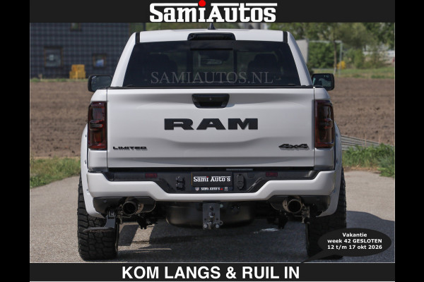 Dodge Ram Limited 540 PK €84950,- excl | De Meest Luxe en Volle Pick-Up in zijn Klasse | Massage + Full Option | Comfortabele Dubbele Cabine met Royale 5 Zitplaatsen | BPM vrij | Nu Leverbaar uit Voorraad | Voorraad Nr 2351 - 7478 | De specialist in Amerikaanse pick‑ups in Nederland en Europa.