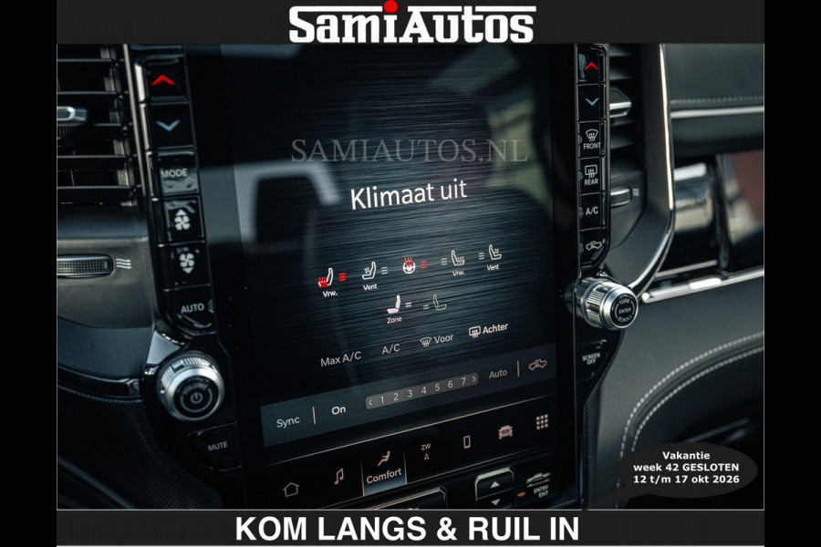 Dodge Ram Limited 540 PK €84950,- excl | De Meest Luxe en Volle Pick-Up in zijn Klasse | Massage + Full Option | Comfortabele Dubbele Cabine met Royale 5 Zitplaatsen | BPM vrij | Nu Leverbaar uit Voorraad | Voorraad Nr 2351 - 7478 | De specialist in Amerikaanse pick‑ups in Nederland en Europa.