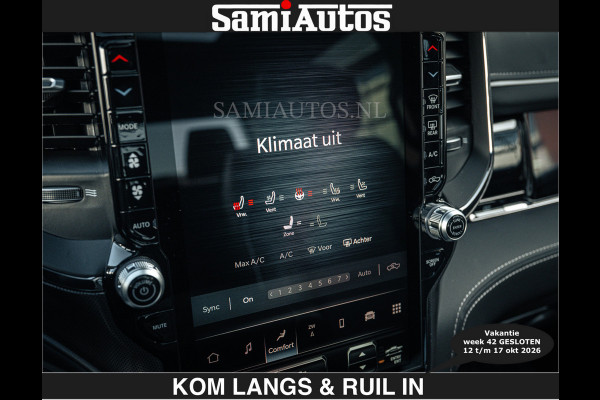 Dodge Ram Limited 540 PK €84950,- excl | De Meest Luxe en Volle Pick-Up in zijn Klasse | Massage + Full Option | Comfortabele Dubbele Cabine met Royale 5 Zitplaatsen | BPM vrij | Nu Leverbaar uit Voorraad | Voorraad Nr 2351 - 7478 | De specialist in Amerikaanse pick‑ups in Nederland en Europa.