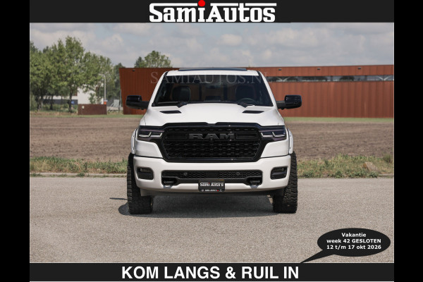Dodge Ram Limited 540 PK €84950,- excl | De Meest Luxe en Volle Pick-Up in zijn Klasse | Massage + Full Option | Comfortabele Dubbele Cabine met Royale 5 Zitplaatsen | BPM vrij | Nu Leverbaar uit Voorraad | Voorraad Nr 2351 - 7478 | De specialist in Amerikaanse pick‑ups in Nederland en Europa.