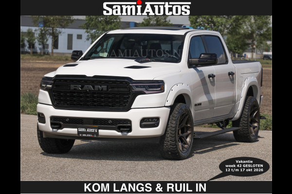 Dodge Ram Limited 540 PK €84950,- excl | De Meest Luxe en Volle Pick-Up in zijn Klasse | Massage + Full Option | Comfortabele Dubbele Cabine met Royale 5 Zitplaatsen | BPM vrij | Nu Leverbaar uit Voorraad | Voorraad Nr 2351 - 7478 | De specialist in Amerikaanse pick‑ups in Nederland en Europa.