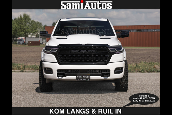 Dodge Ram Limited 540 PK €84950,- excl | De Meest Luxe en Volle Pick-Up in zijn Klasse | Massage + Full Option | Comfortabele Dubbele Cabine met Royale 5 Zitplaatsen | BPM vrij | Nu Leverbaar uit Voorraad | Voorraad Nr 2351 - 7478 | De specialist in Amerikaanse pick‑ups in Nederland en Europa.