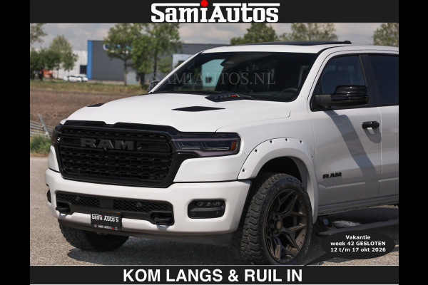 Dodge Ram Limited 540 PK €84950,- excl | De Meest Luxe en Volle Pick-Up in zijn Klasse | Massage + Full Option | Comfortabele Dubbele Cabine met Royale 5 Zitplaatsen | BPM vrij | Nu Leverbaar uit Voorraad | Voorraad Nr 2351 - 7478 | De specialist in Amerikaanse pick‑ups in Nederland en Europa.
