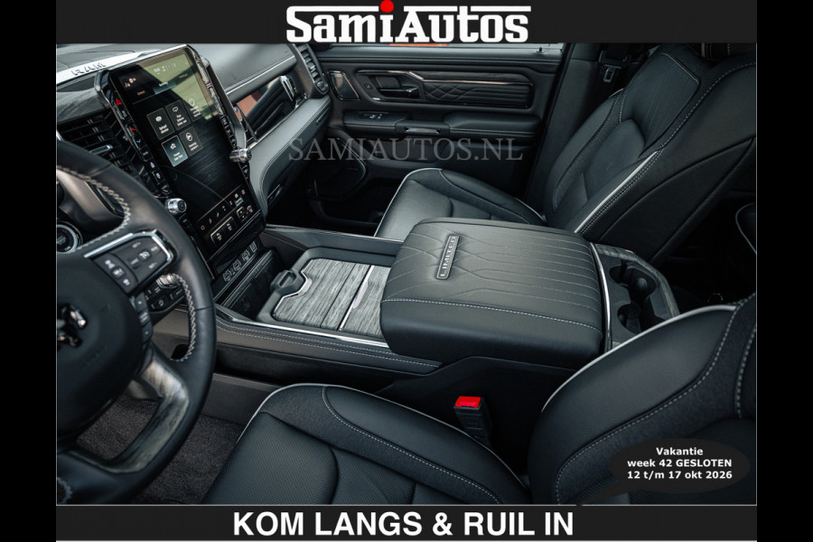 Dodge Ram Limited 540 PK €84950,- excl | De Meest Luxe en Volle Pick-Up in zijn Klasse | Massage + Full Option | Comfortabele Dubbele Cabine met Royale 5 Zitplaatsen | BPM vrij | Nu Leverbaar uit Voorraad | Voorraad Nr 2351 - 7478 | De specialist in Amerikaanse pick‑ups in Nederland en Europa.