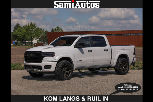 Dodge Ram Limited 540 PK €84950,- excl | De Meest Luxe en Volle Pick-Up in zijn Klasse | Massage + Full Option | Comfortabele Dubbele Cabine met Royale 5 Zitplaatsen | BPM vrij | Nu Leverbaar uit Voorraad | Voorraad Nr 2351 - 7478 | De specialist in Amerikaanse pick‑ups in Nederland en Europa.