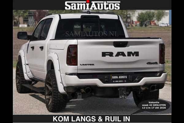 Dodge Ram Limited 540 PK €84950,- excl | De Meest Luxe en Volle Pick-Up in zijn Klasse | Massage + Full Option | Comfortabele Dubbele Cabine met Royale 5 Zitplaatsen | BPM vrij | Nu Leverbaar uit Voorraad | Voorraad Nr 2351 - 7478 | De specialist in Amerikaanse pick‑ups in Nederland en Europa.