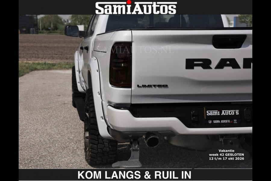Dodge Ram Limited 540 PK €84950,- excl | De Meest Luxe en Volle Pick-Up in zijn Klasse | Massage + Full Option | Comfortabele Dubbele Cabine met Royale 5 Zitplaatsen | BPM vrij | Nu Leverbaar uit Voorraad | Voorraad Nr 2351 - 7478 | De specialist in Amerikaanse pick‑ups in Nederland en Europa.