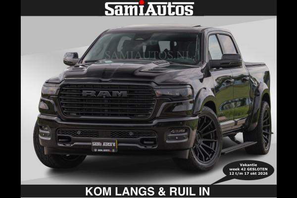 Dodge Ram BOM VOL | Night Premium | €79950,- excl | Full Option | De Meest Luxe Pick-Up in zijn Klasse | Comfortabele Dubbele Cabine met Royale 5 Zitplaatsen | BPM vrij | Nu Leverbaar uit Voorraad | Voorraad Nr 2287 - 3384 | De specialist in Amerikaanse pick‑ups in Nederland en Europa.