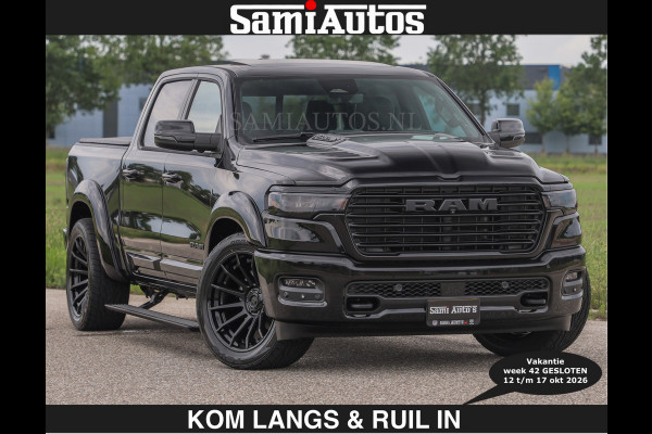 Dodge Ram BOM VOL | Night Premium | €79950,- excl | Full Option | De Meest Luxe Pick-Up in zijn Klasse | Comfortabele Dubbele Cabine met Royale 5 Zitplaatsen | BPM vrij | Nu Leverbaar uit Voorraad | Voorraad Nr 2287 - 3384 | De specialist in Amerikaanse pick‑ups in Nederland en Europa.