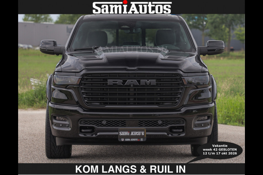 Dodge Ram BOM VOL | Night Premium | €79950,- excl | Full Option | De Meest Luxe Pick-Up in zijn Klasse | Comfortabele Dubbele Cabine met Royale 5 Zitplaatsen | BPM vrij | Nu Leverbaar uit Voorraad | Voorraad Nr 2287 - 3384 | De specialist in Amerikaanse pick‑ups in Nederland en Europa.