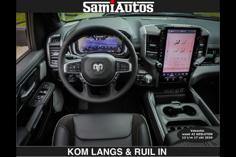 Dodge Ram BOM VOL | Night Premium | €79950,- excl | Full Option | De Meest Luxe Pick-Up in zijn Klasse | Comfortabele Dubbele Cabine met Royale 5 Zitplaatsen | BPM vrij | Nu Leverbaar uit Voorraad | Voorraad Nr 2287 - 3384 | De specialist in Amerikaanse pick‑ups in Nederland en Europa.