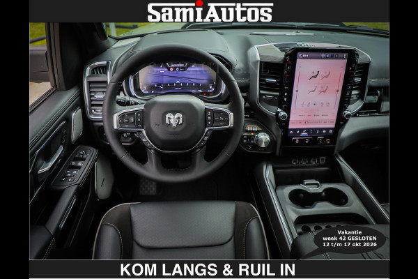 Dodge Ram BOM VOL | Night Premium | €79950,- excl | Full Option | De Meest Luxe Pick-Up in zijn Klasse | Comfortabele Dubbele Cabine met Royale 5 Zitplaatsen | BPM vrij | Nu Leverbaar uit Voorraad | Voorraad Nr 2287 - 3384 | De specialist in Amerikaanse pick‑ups in Nederland en Europa.