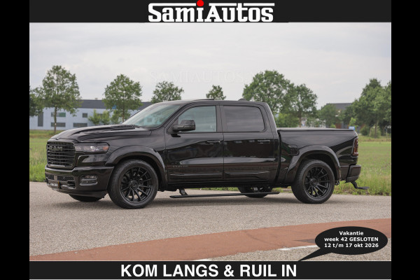 Dodge Ram BOM VOL | Night Premium | €79950,- excl | Full Option | De Meest Luxe Pick-Up in zijn Klasse | Comfortabele Dubbele Cabine met Royale 5 Zitplaatsen | BPM vrij | Nu Leverbaar uit Voorraad | Voorraad Nr 2287 - 3384 | De specialist in Amerikaanse pick‑ups in Nederland en Europa.