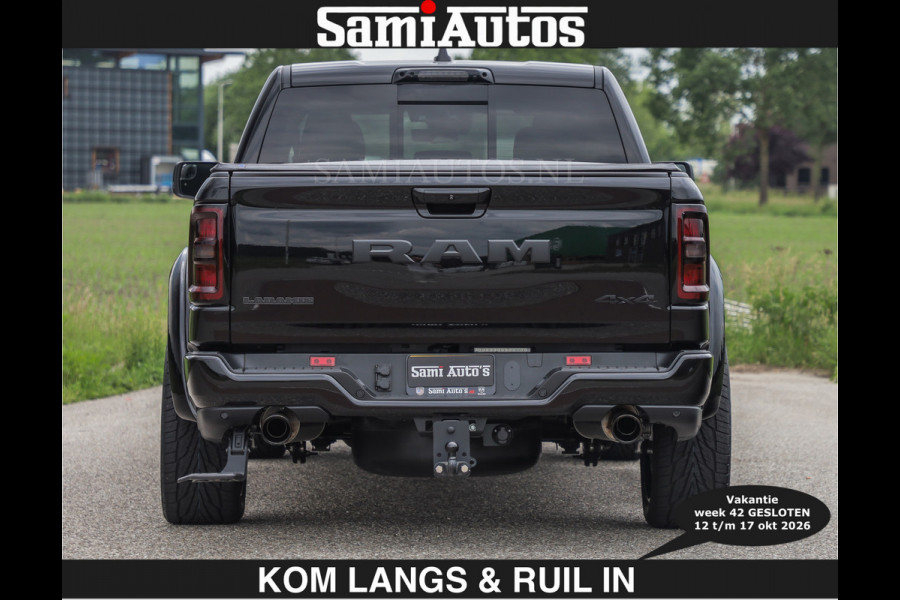 Dodge Ram BOM VOL | Night Premium | €79950,- excl | Full Option | De Meest Luxe Pick-Up in zijn Klasse | Comfortabele Dubbele Cabine met Royale 5 Zitplaatsen | BPM vrij | Nu Leverbaar uit Voorraad | Voorraad Nr 2287 - 3384 | De specialist in Amerikaanse pick‑ups in Nederland en Europa.