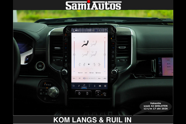 Dodge Ram BOM VOL | Night Premium | €79950,- excl | Full Option | De Meest Luxe Pick-Up in zijn Klasse | Comfortabele Dubbele Cabine met Royale 5 Zitplaatsen | BPM vrij | Nu Leverbaar uit Voorraad | Voorraad Nr 2287 - 3384 | De specialist in Amerikaanse pick‑ups in Nederland en Europa.