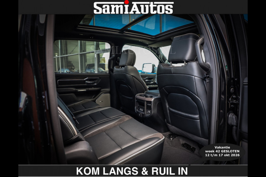 Dodge Ram BOM VOL | Night Premium | €79950,- excl | Full Option | De Meest Luxe Pick-Up in zijn Klasse | Comfortabele Dubbele Cabine met Royale 5 Zitplaatsen | BPM vrij | Nu Leverbaar uit Voorraad | Voorraad Nr 2287 - 3384 | De specialist in Amerikaanse pick‑ups in Nederland en Europa.