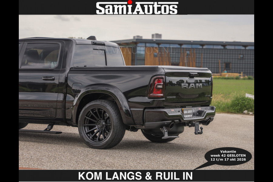 Dodge Ram BOM VOL | Night Premium | €79950,- excl | Full Option | De Meest Luxe Pick-Up in zijn Klasse | Comfortabele Dubbele Cabine met Royale 5 Zitplaatsen | BPM vrij | Nu Leverbaar uit Voorraad | Voorraad Nr 2287 - 3384 | De specialist in Amerikaanse pick‑ups in Nederland en Europa.