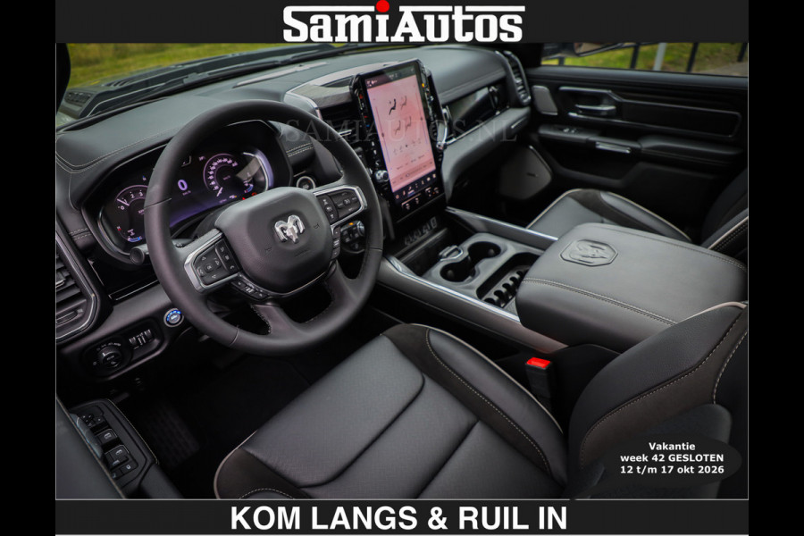 Dodge Ram BOM VOL | Night Premium | €79950,- excl | Full Option | De Meest Luxe Pick-Up in zijn Klasse | Comfortabele Dubbele Cabine met Royale 5 Zitplaatsen | BPM vrij | Nu Leverbaar uit Voorraad | Voorraad Nr 2287 - 3384 | De specialist in Amerikaanse pick‑ups in Nederland en Europa.