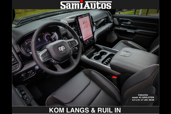 Dodge Ram BOM VOL | Night Premium | €79950,- excl | Full Option | De Meest Luxe Pick-Up in zijn Klasse | Comfortabele Dubbele Cabine met Royale 5 Zitplaatsen | BPM vrij | Nu Leverbaar uit Voorraad | Voorraad Nr 2287 - 3384 | De specialist in Amerikaanse pick‑ups in Nederland en Europa.